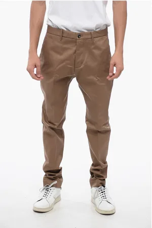 Nine In The Morning Cotton Stretch Chinos Pants with Flap Pockets