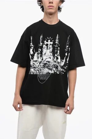 1989 STUDIO Cotton NOTRE DAM Crew-Neck T-shirt with Contrast Print