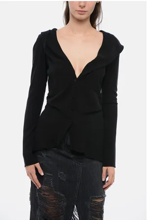 Stella McCartney Silk Asymmetric Shirt with Wide Neckline