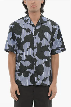 Neil Barrett Boxy Fit Floral Motif Shirt