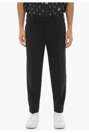 Neil Barrett Regular Waist Slim Fit Pants with Ankle Zip