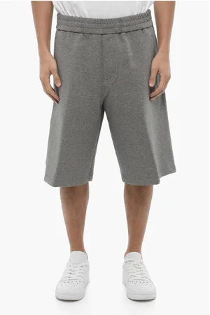 Neil Barrett Solid Color Cargo Sweat Shorts
