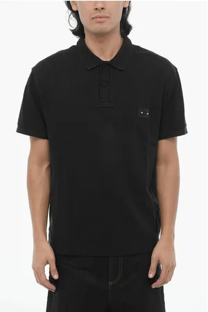 Neil Barrett Loose Fit Two Buttons Polo Shirt with Piercing Detail