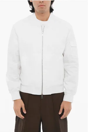 Neil Barrett Lightweight Skinny Fit Bomber Jacket with Zip Closure