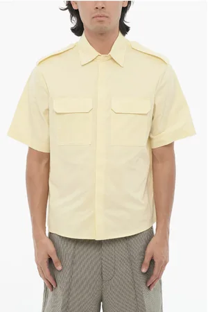 Neil Barrett Short Sleeved Loose Fit Shirt with Double Breast Pocket