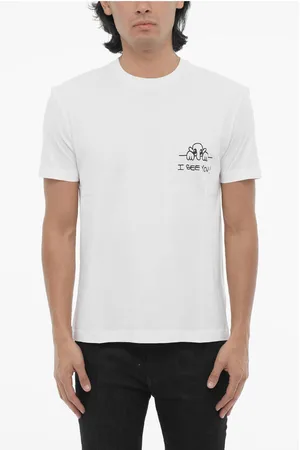 Neil Barrett Cotton Slim Fit I SEE YOU Crew-Neck T-shirt
