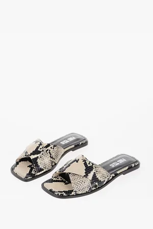 PARIS TEXAS Python Effect Leather MONTECARLO Sandals