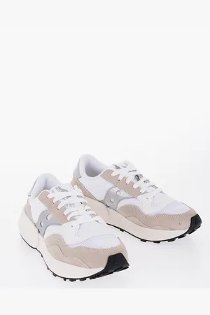 Saucony Suede and Fabric JAZZ NXT Low-Top Sneakers with Contrast Det