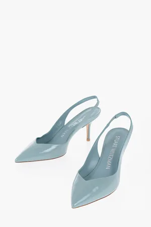 Stuart Weitzman Patent Leather EVA Slingback Pumps with Point Heel 7,5cm