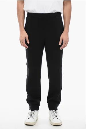 Neil Barrett Cotton Blend Cargo Sweatpants with Cuffed Hem