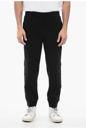 Neil Barrett Cotton Blend Cargo Sweatpants with Cuffed Hem