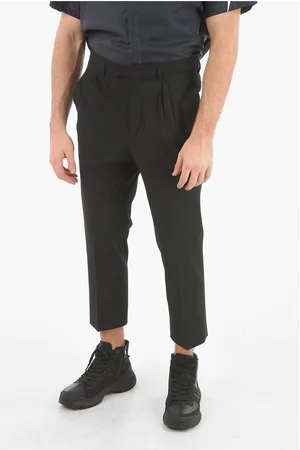 Neil Barrett Double-pleated LOOSE TAPERED FIT Low-Rise Pants