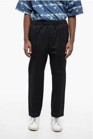 Jil Sander 4-Pocketed Cotton Pants with Elastic Waistband