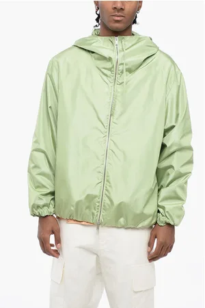 Jil Sander Recycled Poliester Hooded Windbreaker with Visor