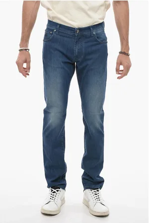 corneliani ID Medium Wash Regular Fit Jeans 16cm