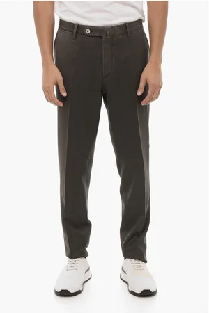 corneliani 4 Pocket Wool Pants with Delavè Effect