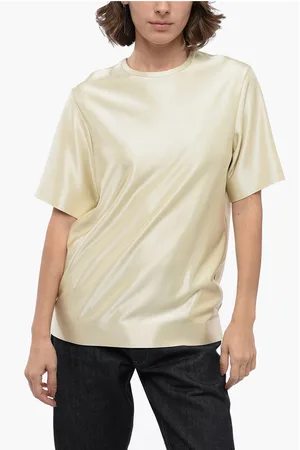 Jil Sander Crew Neck Stretch Viscose T-Shirt