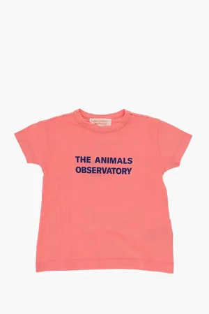 The Animals Observatory Printed Cotton Crew-Neck T-shirt