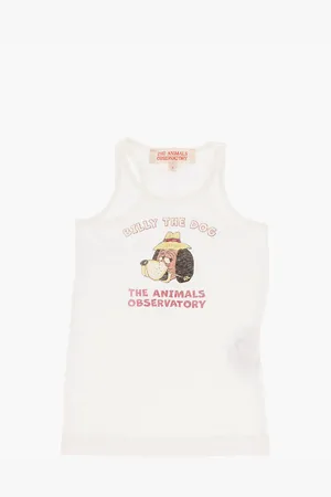 The Animals Observatory Cotton Printed tanktop