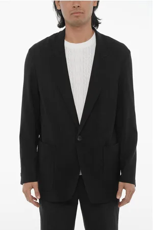 HEVO Lightweight Virgin Wool CAPITOLO Blazer with Patch Pockets