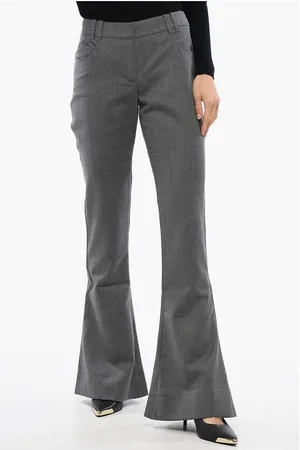 Balmain Wool Low-rise Flared Pants
