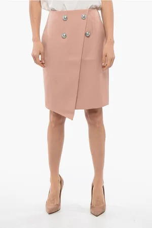 Balmain Double-breasted Design Wool Longuette