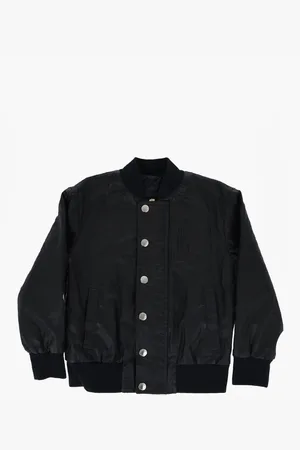 Balmain Coated Cotton Bomber with Embossed Logo