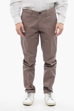 corneliani Cotton Washed-Effect Chinos Pants