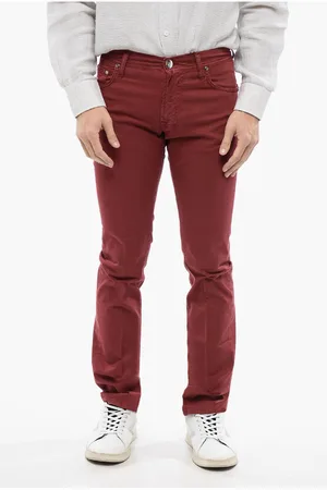 corneliani ID LUXURY DENIM Ton-sur-ton Embroidered Denims