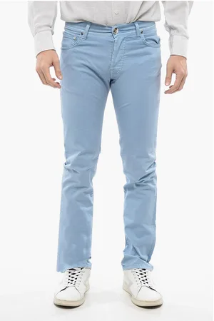 corneliani ID LUXURY DENIM Ton-sur-ton Embroidered Denims