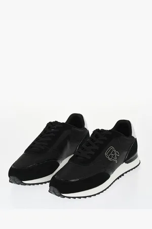 Karl Lagerfeld Leather VELOCITOR II Low-Top Sneakers with Patent Leather De