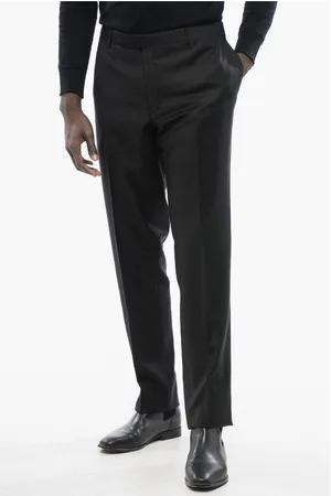 corneliani TREND 4-Pocketed Extrafine Virgin Wool Pants