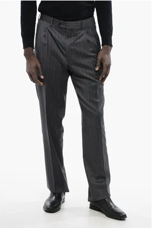 corneliani CC BROTHERS Virgin Wool Pants with Pinstriped Pants