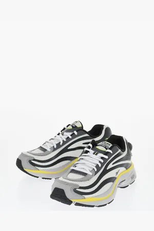 Reebok Leather and Mesh PUPM PARIS TRNR Low-Top Sneakers