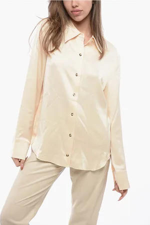Nanushka Solid Color Satin NAUM Shirt