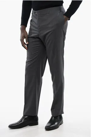corneliani Concealed Closure ACADEMY Virgin Wool Pants
