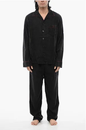 Diesel Faded Effect Solid Color UMSET-LOOMY Long Pyjamas Set with C