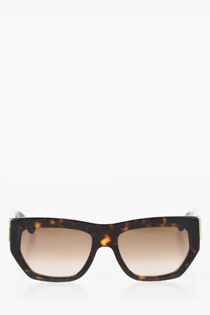 EMMANUELLE KHANH Wayfarer Tortoiseshell Sunglasses with Shaded Lenses
