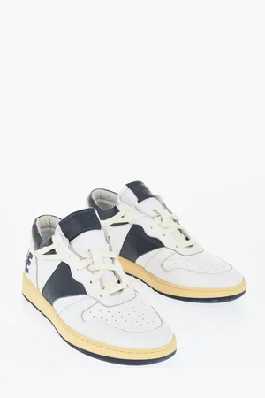 Rhude Two-Tone Leather Low-top Sneakers