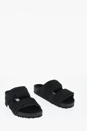 Birkenstock TEKLA Double Strap Suede UJI Sandals with Shearling Sole