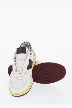 Rhude Two-Tone Leather Low-top Sneakers