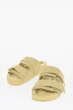 Birkenstock TEKLA x Suede Double Band Sandals with Shearling