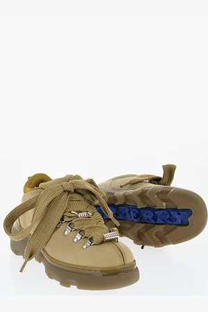 Burberry Leather Solid Color Hiking Booties