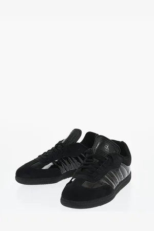adidas Solid Color Patent Leather DYZ SAMBA Low-Top Sneakers