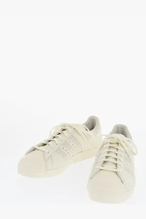 YOHJI YAMAMOTO ADIDAS Leather Y-3 SUPERSTAR Low Top Sneakers with Fringes