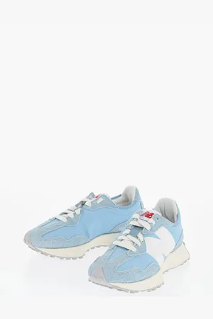 New Balance Fabric and Leather Low-top Sneakers with Monogram