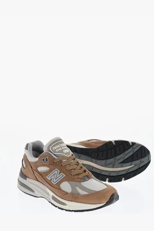 New Balance Leather and Fabric Low-Top Sneakers