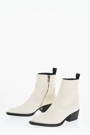 Golden Goose Leather Western Boots with Point Toe 5,5cm