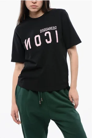 Dsquared2 Cotton Crew-neck T-shirt with Print Logo
