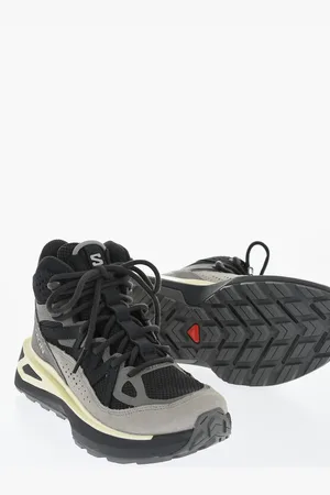 Salomon Suede and Fabric Two Tone ODYSSEY High Top Sneakers